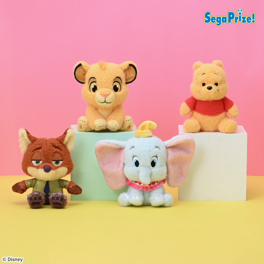 セガプライズ「ディズニーキャラクター　ぬいぐるみ　ふわふわおすわりポーズ」